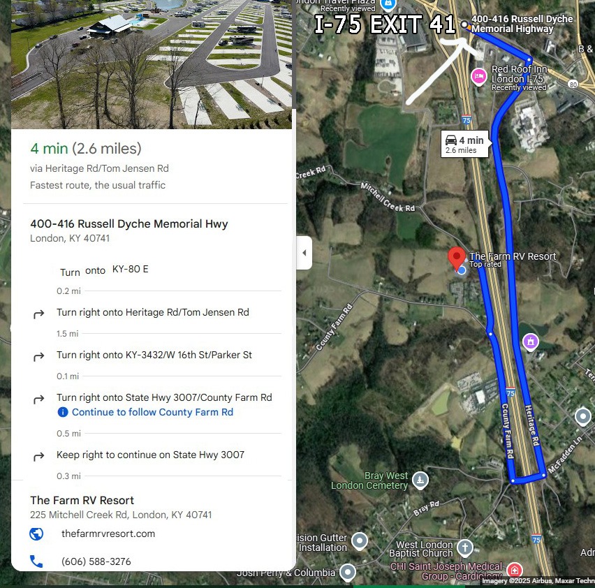 directions TO THE FARM